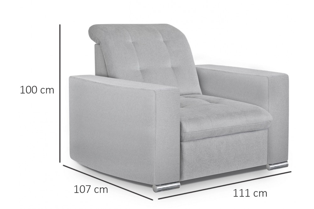Duży fotel wypoczynkowy