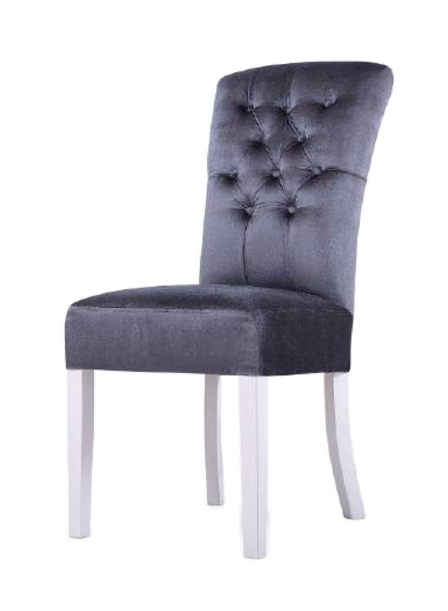 Krzesło tapicerowane z pikowaniem
