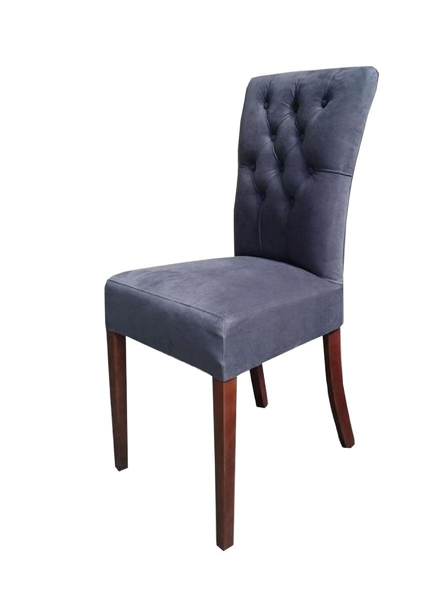 Nowoczesne krzesło tapicerowane z pikowaniem